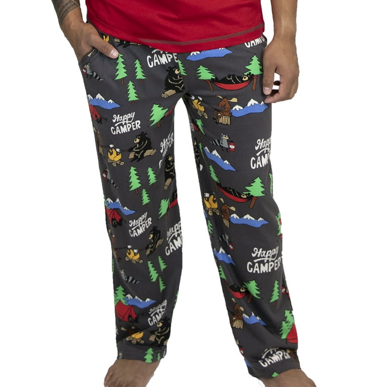 LazyOne Pajama Pants for Men Male Pajamas Happy Camper Walmart