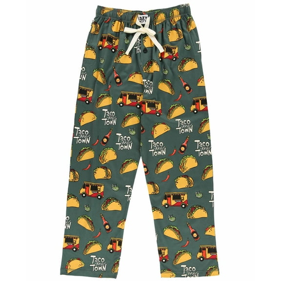 LazyOne Pajama Pants for Men, Male Pajamas, Taco Pajamas, Large
