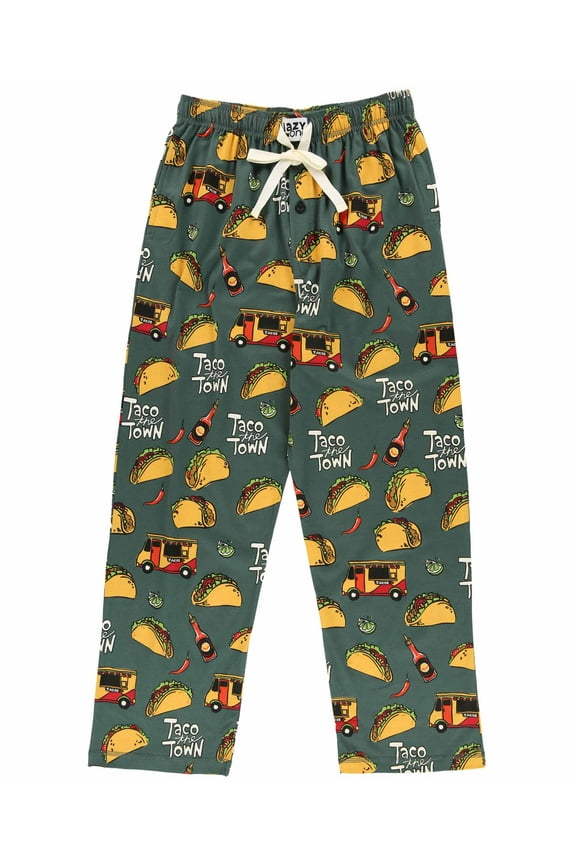 LazyOne Pajama Pants for Men, Male Pajamas, Taco Pajamas, X-small