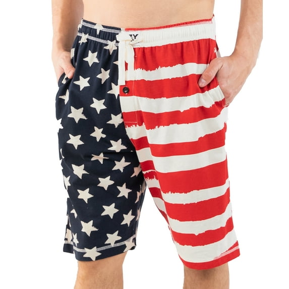 Lazy One Men's Pajama Shorts – 100% Cotton Mens Pajama Shorts with Pockets, Funny Sleep Shorts for Men, Comfortable Pajama Shorts (M)