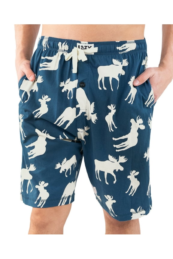 Men's Pajama Shorts – 100% Cotton Mens Pajama Shorts with Pockets, Funny Sleep Shorts for Men, Comfortable Pajama Shorts (2xl)