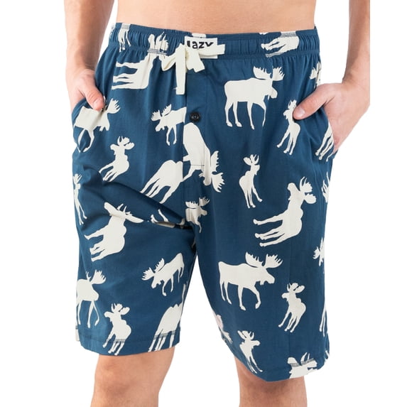 Lazy One Men's Pajama Shorts – 100% Cotton Mens Pajama Shorts with Pockets, Funny Sleep Shorts for Men, Comfortable Pajama Shorts (2xl)