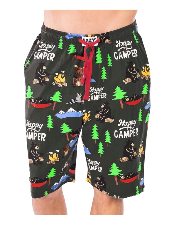 Men's Pajama Shorts – 100% Cotton Mens Pajama Shorts with Pockets, Funny Sleep Shorts for Men, Comfortable Pajama Shorts (Xs)