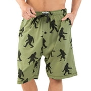 LAZY ONE LazyOne Pajama Shorts for Men, Bigfoot, Cotton Sleepwear, Medium