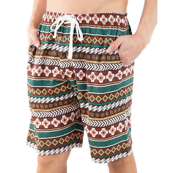 LazyOne Pajama Shorts For Men, Men's Separate Bottoms, Cotton Loungewear, Southwest, Tribal (Kokopelli, X-Small)