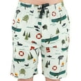 thumbnail image 1 of LazyOne Pajama Shorts for Men, Lake It Easy, Cotton Sleepwear, Small, 1 of 7
