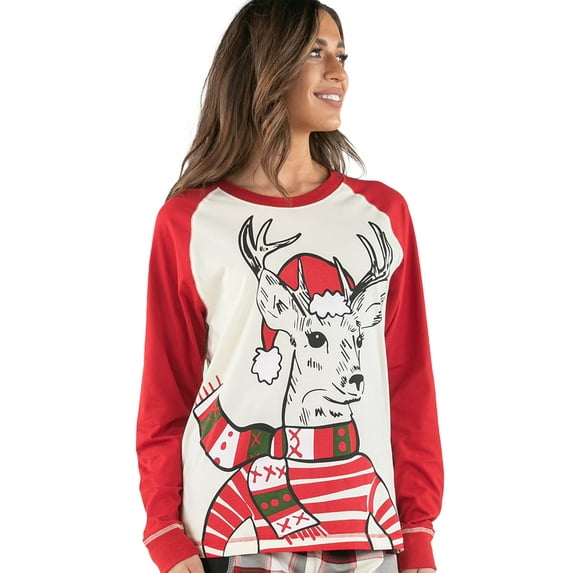 LazyOne Pajamas for Women, Cute Pajama Pants and Long Sleeve Top Separates, Black Plaid, X-small