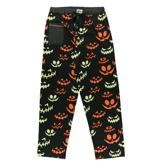 LazyOne Pajamas for Women, Cute Pajama Pants and Long Sleeve Top Separates, Spooky Faces, X-small