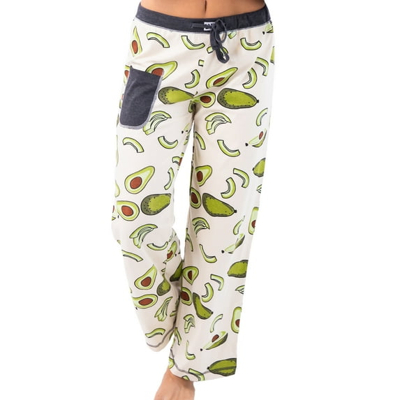 LazyOne Pajamas for Women, Cute Pajama Pants and Top Separates, Avocado go to Bed, Small