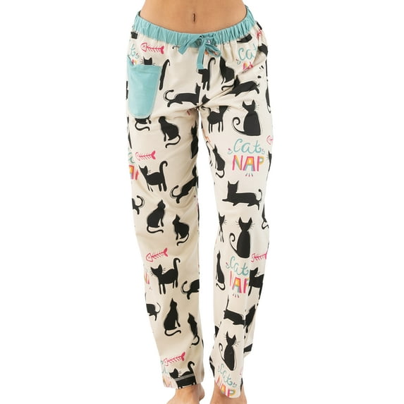 LazyOne Pajamas for Women, Cute Pajama Pants and Top Separates, Cat Nap, 3X-large