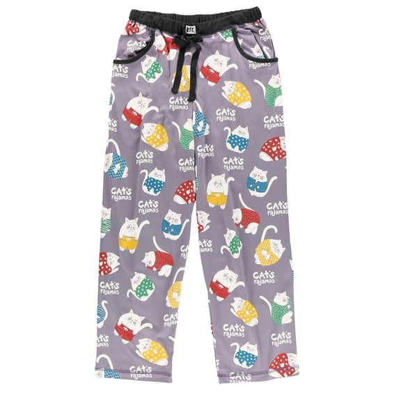 LazyOne Pajamas for Women, Cute Pajama Pants and Top Separates, Cat's Pajamas, Medium