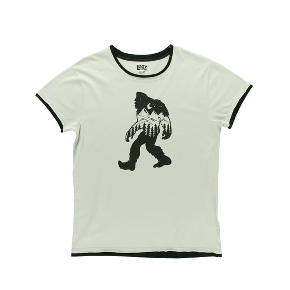 LazyOne Pajamas for Women, Cute Pajama Pants and Top Separates, Mountain Bigfoot, Large