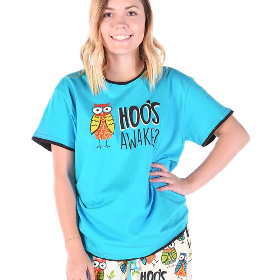 LazyOne Pajamas for Women, Cute Pajama Pants and Top Separates, Owl, Animal