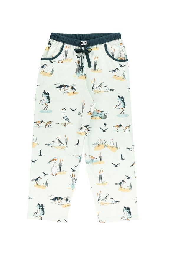LazyOne Pajamas for Women, Cute Pajama Pants and Top Separates, Shore Am Tired, Birds, X-small