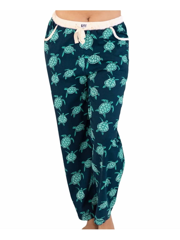 LazyOne Pajamas for Women, Cute Pajama Pants and Top Separates, Turtley Awesome, Small