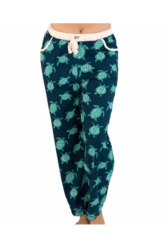 LazyOne Pajamas for Women, Cute Pajama Pants and Top Separates, Turtley Awesome, Small