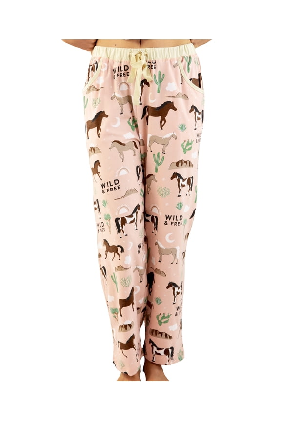 LazyOne Pajamas for Women, Cute Pajama Pants and Top Separates, Wild & Free, Medium