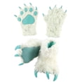 thumbnail image 1 of LazyOne Paw Mittens and Slippers Set, for Kids and Adults, Yeti, 1 of 3