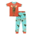 thumbnail image 1 of LazyOne Short-Sleeve PJ Sets for Girls and Boys, Don't Moose With Me, Funny Animal Kids' Pajama Sets, 1 of 6