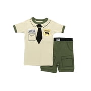 LazyOne Short-Sleeve Summer Pajama Sets for Girls and Boys, Unisex, Park Ranger