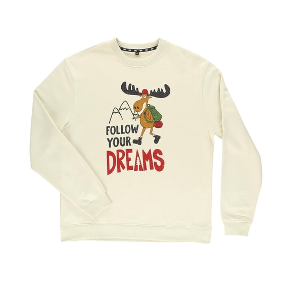 LazyOne Unisex Sweatshirt for Men and Women, Novelty Crewneck Sweater, Comfortable Outerwear (Follow Dreams, XL)