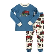 LazyOne Warm Long-Sleeve PJ Sets for Girls and Boys, Field of Dreams, Funny Animal Kids Pajama Sets