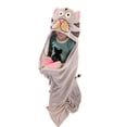 thumbnail image 1 of LazyOne Wearable Hooded Blanket for Kids, Animal Hooded Blanket (Cat), 1 of 6
