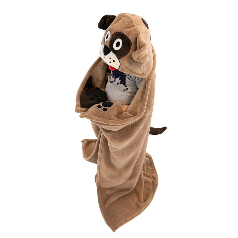 Dog & Butterfly Hooded Blanket Dog & Butterfly Hooded Blanket
