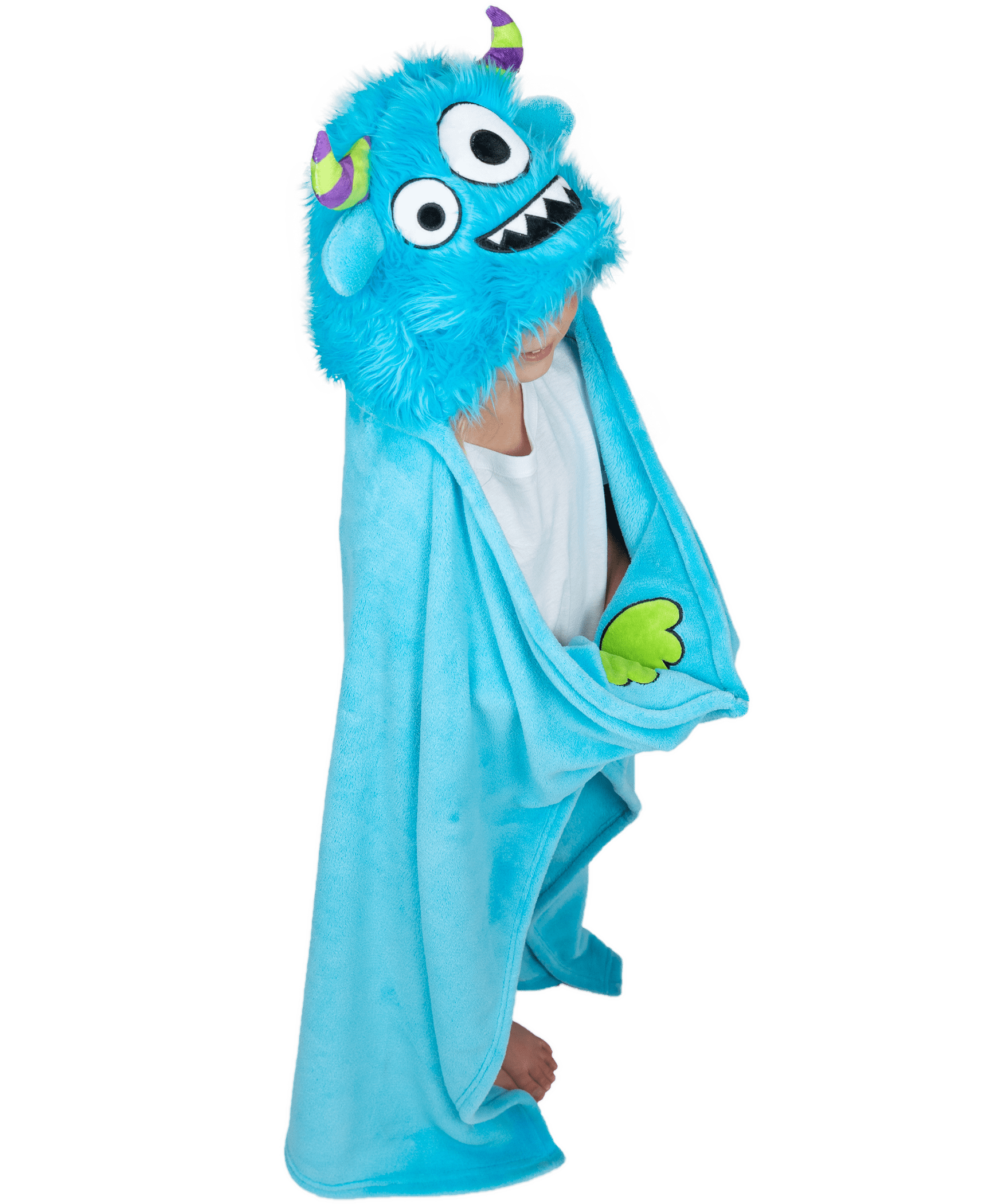 Manta Con Capucha Lazy One Para Niños - Diseño Dinosaurio Rosa, 50x40 Pulgadas, Polar, Juego De Disfraz