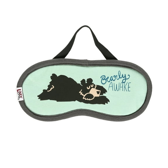 LazyOne Women's Cotton Face Mask for Sleep, Washable Sleeping Mask for Adults (Bearly Awake Grey)