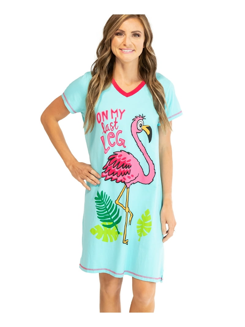 LazyOne Women's V-Neck Sleepwear Nightwear, Funny Sleep