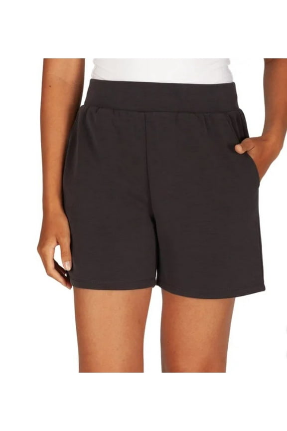 Women's Size Medium (8-10) Luxe Shorts, Black (Charcoal)