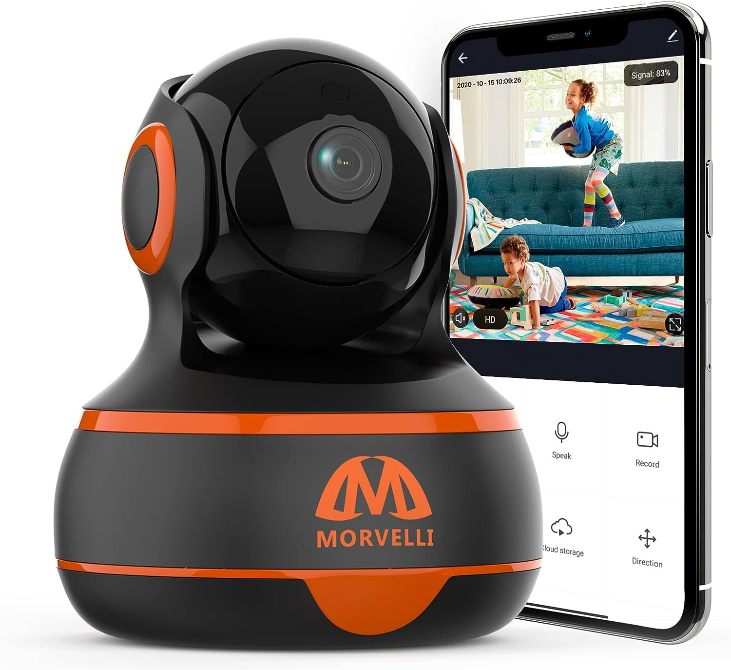 LazyPro 1080P WiFi Indoor Home Security Camera Two-Way Audio, Smart ...