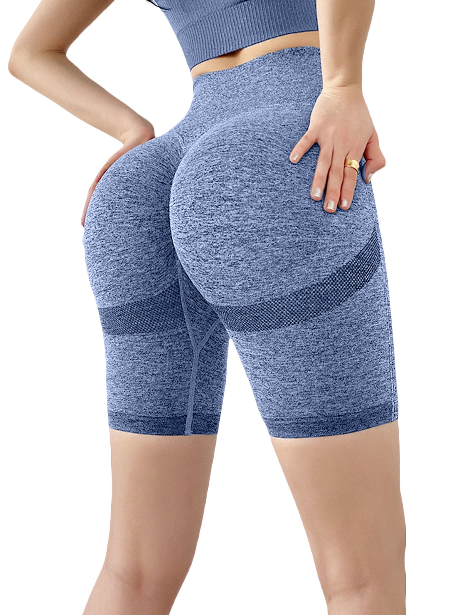 Buy Bodybay Women Seamless Yoga Leggings Ruched Push Up Workout