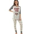 thumbnail image 1 of Lazyone Women's Soft Casual Pajama Leggings and Tall Tee Sets With Cute Fun Prints, Beary Cool, 1 of 7