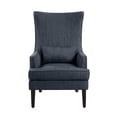 thumbnail image 1 of Lazzara Home Rheit Indigo Textured Upholstery Wingback Accent Chair, 1 of 7
