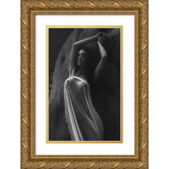 Lazzarotti, Paolo 13x18 Gold Ornate Wood Framed with Double Matting Museum Art Print Titled - Relaxing At The Sun 5