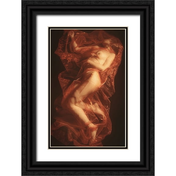 Lazzarotti, Paolo 17x24 Black Ornate Wood Framed with Double Matting Museum Art Print Titled - Burning Witch 3