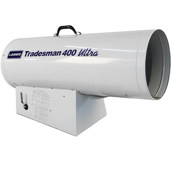 Lb White Tradesman Forced Air Open Flame Lp 400K Btu Heater Diagnostic Light