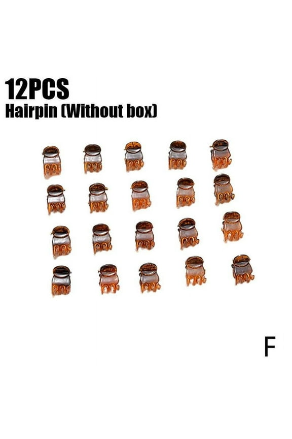 Lbaby 12 Pcs Mini Hair Clips Plastic Hair Claws Pins Small Hair Jaw Clamps Hair Styling Accessories for Women Girls X1L1