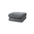 thumbnail image 1 of Grey Ribbed Twin Blanket 60X80 100% Polyester, 1 of 5