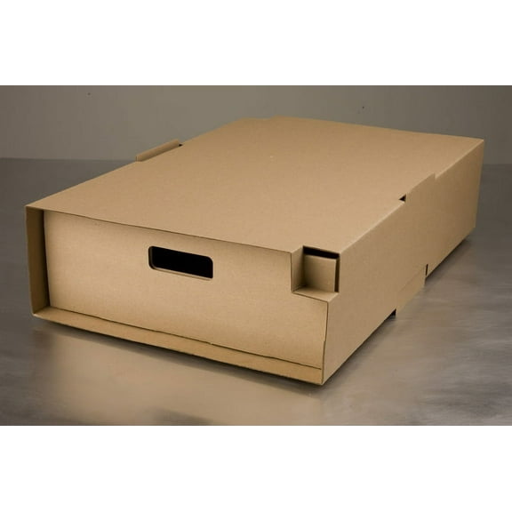 Lbp Manufacturing 9632 Lbp Catalog Extra Large Corrugated Catering Tray & Cover Plain Kraft 15/Cs