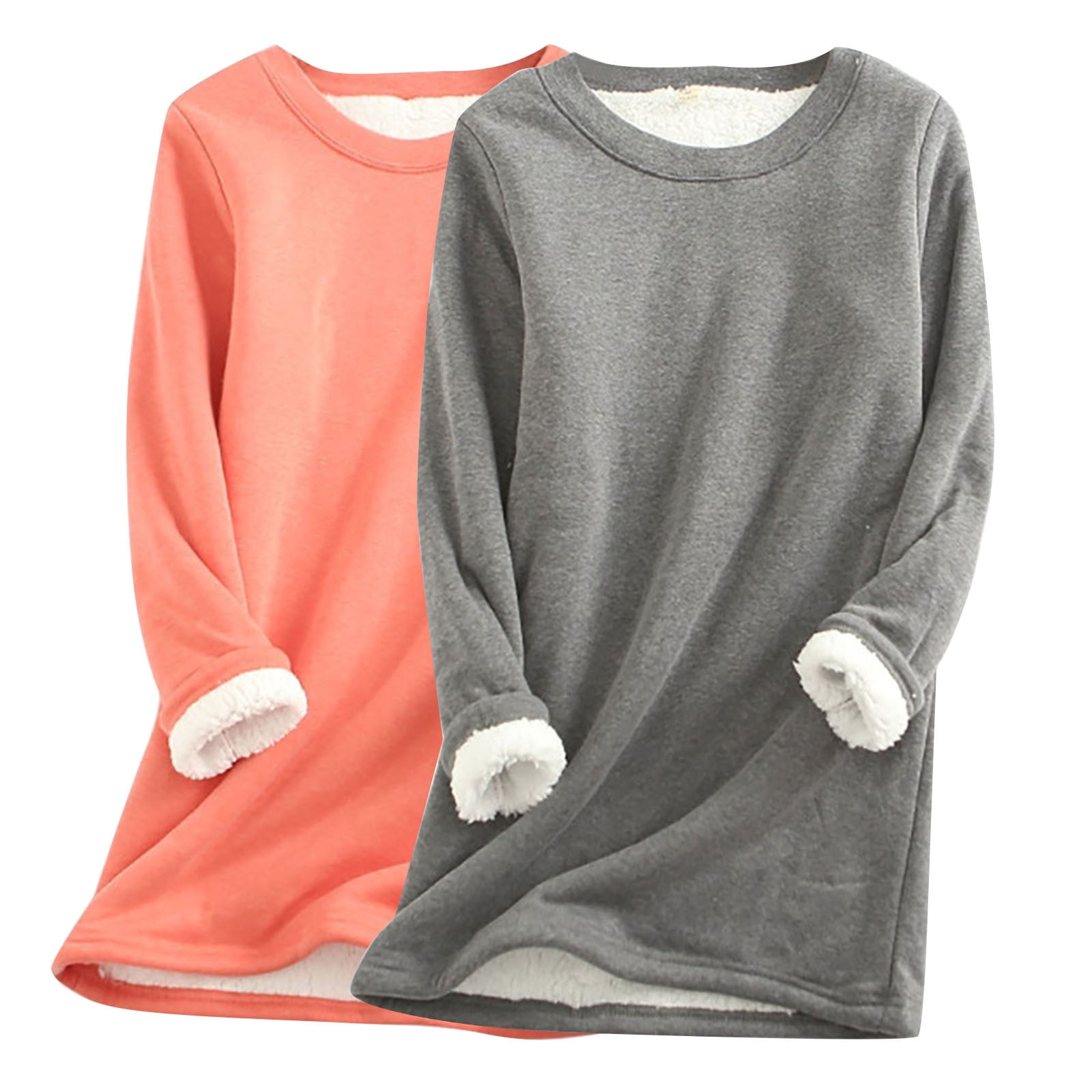 Miluxas Girls Sherpa Lined Sweatshirts Casual Crewneck Cute Fleece Pullover Long Sleeve Thermal Shirts Green 11 12years