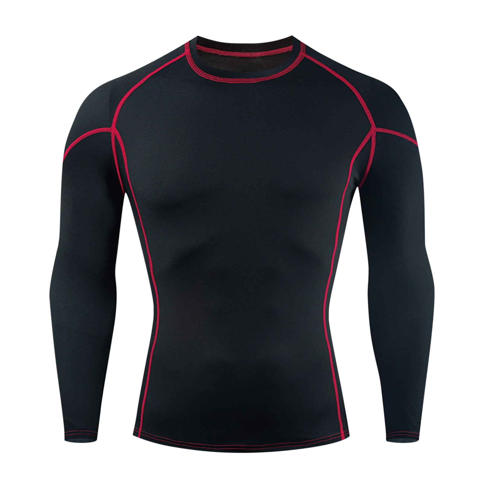 LbsKUS Clearance Sale Men s Athletic Compression Shirts Slim Fit Athletic Gym T Shirts Quick Dry Cool Shirt Sports Base Layer Running Basketball Tops Red XXXL Walmart