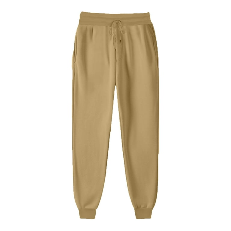 Khaki colored sweatpants discount