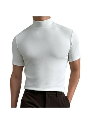 Mens white turtleneck walmart on sale