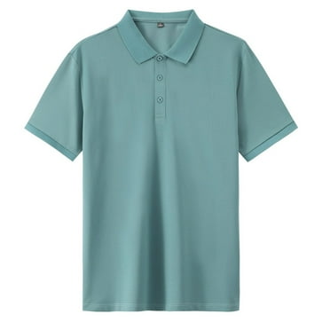 LbsKUS Polo Shirts for Women 2024 Short Sleeve Summer Tops Tees Button V Neck Work Collared T Shirts Uniform Outfits,Green,XXXL