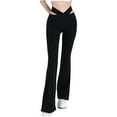 thumbnail image 1 of LbsKUS Saving,Slim Fit Yoga Pants for Women, Sexy Hollow Out Criss Cross Waist Cut Leggings, Gym Fitness Dance Yoga Pants(Black,L), 1 of 4