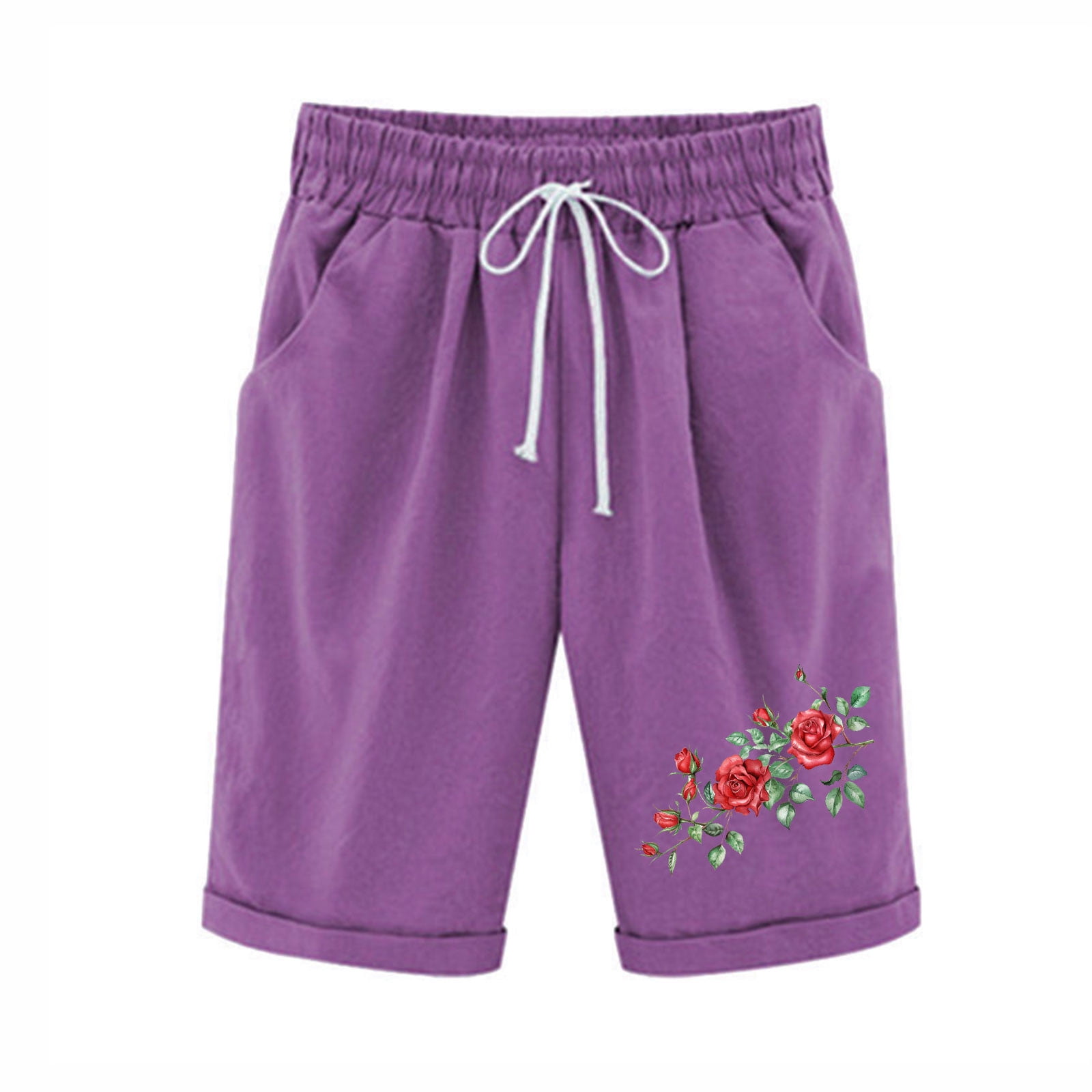 LbsKUS Womens Cotton Linen Casual Shorts Casual Summer Plus Size