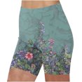 thumbnail image 1 of LbsKUS Womens Squat Proof Workout Gym Yoga Shorts Boho Floral Printed Shorts Pants Workout Biker Running Sport Shorts Seamless Scrunch Gym Shorts Athletic Walking Short Pants,Green,XL, 1 of 3